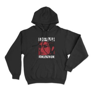 Demi Lovato Portrait Unisex Hoodie Black