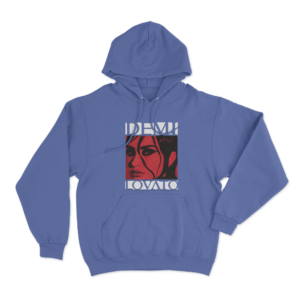 Demi Lovato Portrait Unisex Hoodie Blue